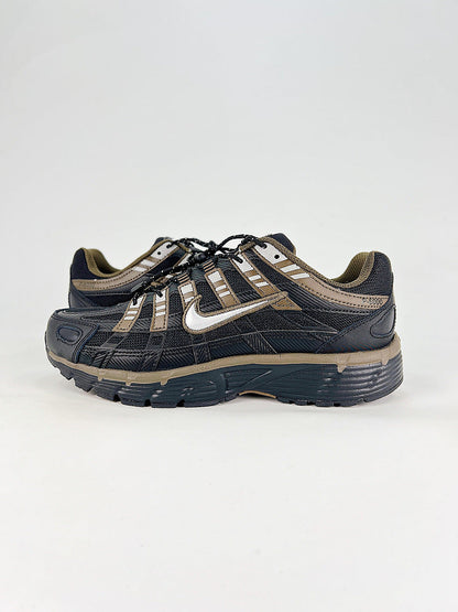 Nike P6000 IQ0298010 Black Gold Beige Retro Running Inspired Lifestyle Sneakers