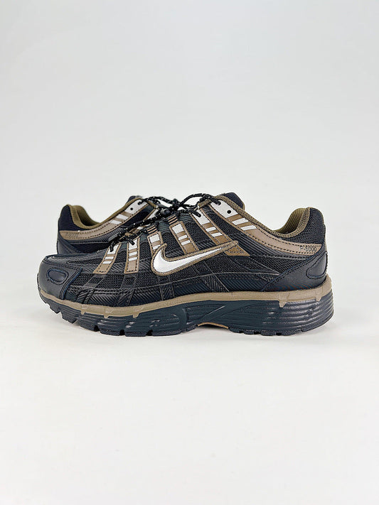 Nike P6000 IQ0298010 Black Gold Beige Retro Running Inspired Lifestyle Sneakers