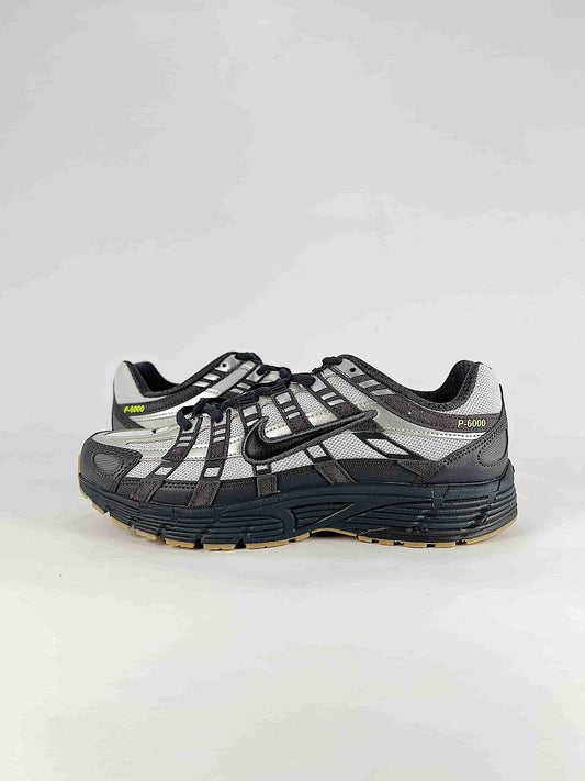 Nike P6000 IQ0577025 Black Silver White Retro Running Inspired Lifestyle Sneakers