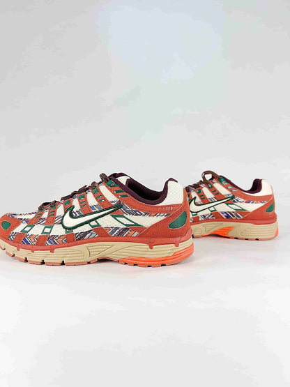 Nike P6000 IQ0598209 Orange Green Cream Black Retro Running Inspired Lifestyle Sneakers