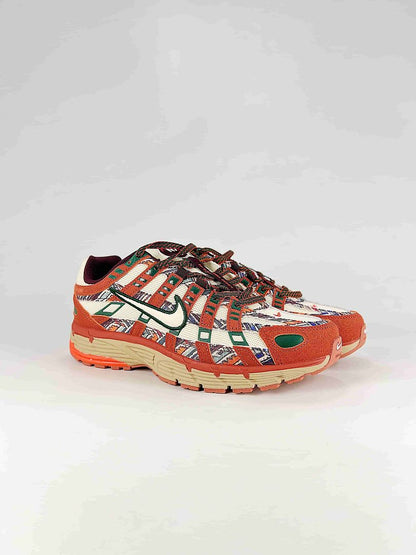 Nike P6000 IQ0598209 Orange Green Cream Black Retro Running Inspired Lifestyle Sneakers