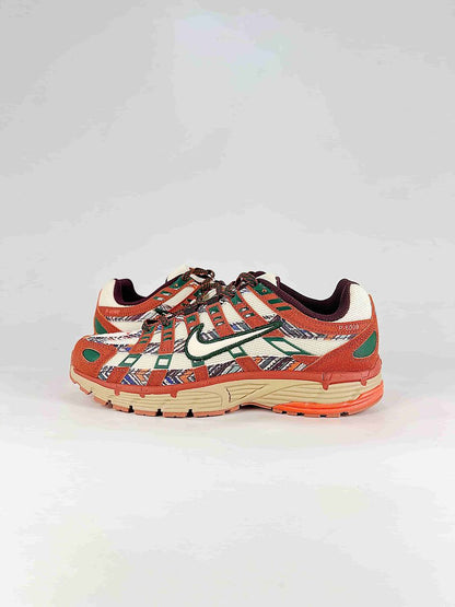 Nike P6000 IQ0598209 Orange Green Cream Black Retro Running Inspired Lifestyle Sneakers