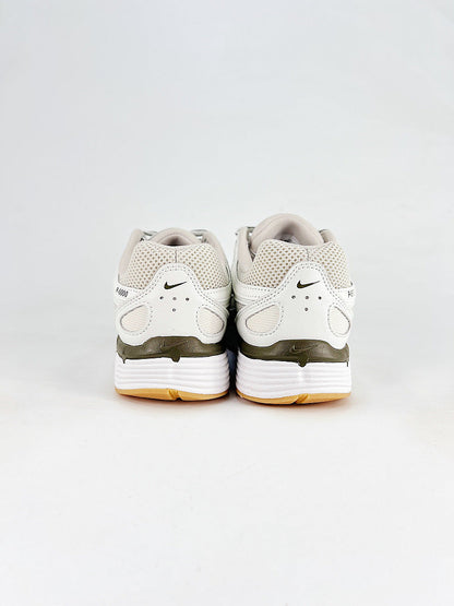 Nike P6000 IQ7600012 White Olive Black Retro Running Inspired Lifestyle Sneakers