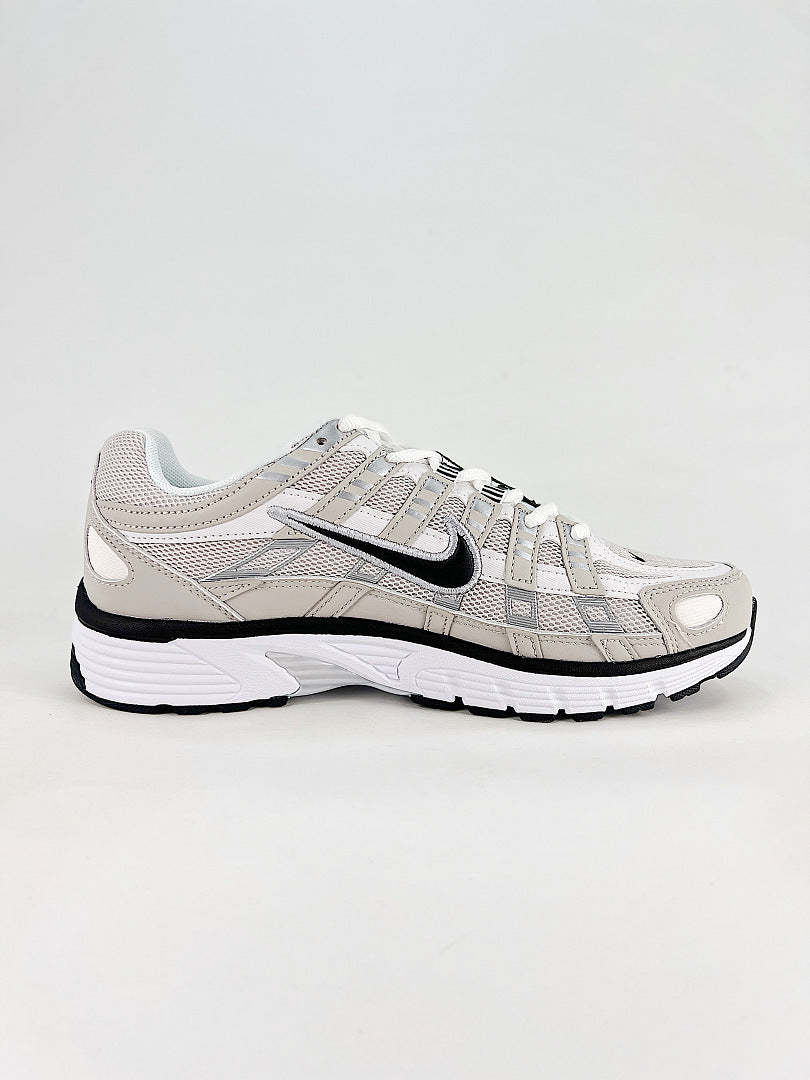 Nike P6000 IQ7600012 White Grey Black Retro Running Inspired Lifestyle Sneakers
