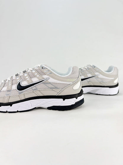 Nike P6000 IQ7600012 White Grey Black Retro Running Inspired Lifestyle Sneakers