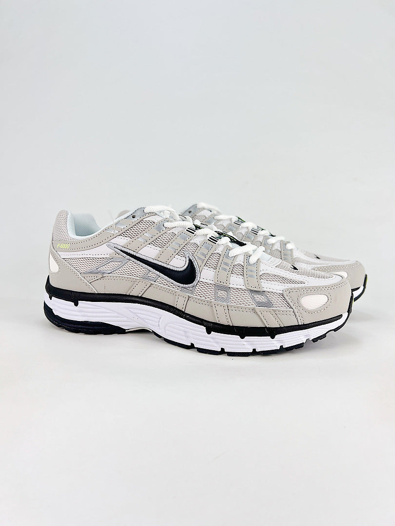 Nike P6000 IQ7600012 White Grey Black Retro Running Inspired Lifestyle Sneakers