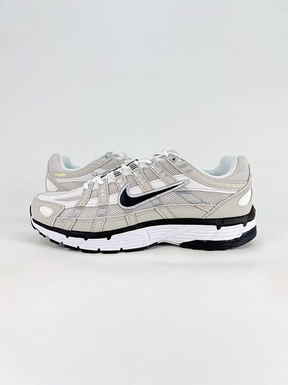 Nike P6000 IQ7600012 White Grey Black Retro Running Inspired Lifestyle Sneakers
