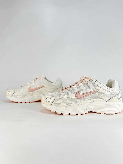 Nike P6000 IR1215101 Cream White Pink Retro Running Inspired Lifestyle Sneakers