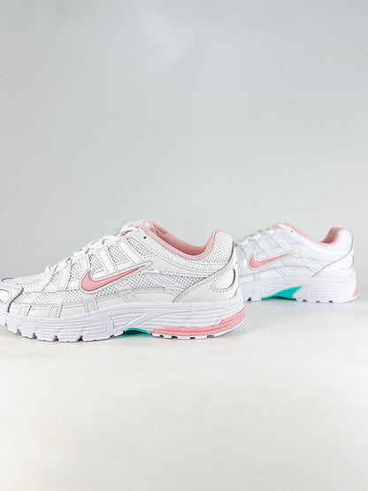 Nike P-6000 IR1215-104 White Pink Aqua Retro Running Sneakers