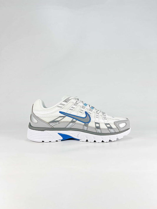 Nike P6000 IR1477121 White Grey Blue Retro Running Inspired Lifestyle Sneakers