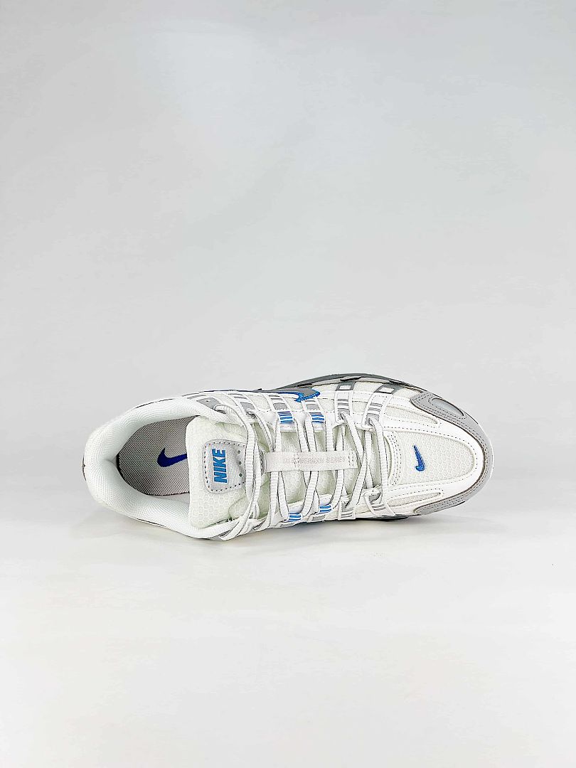 Nike P6000 IR1477121 White Grey Blue Retro Running Inspired Lifestyle Sneakers