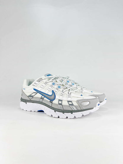 Nike P6000 IR1477121 White Grey Blue Retro Running Inspired Lifestyle Sneakers