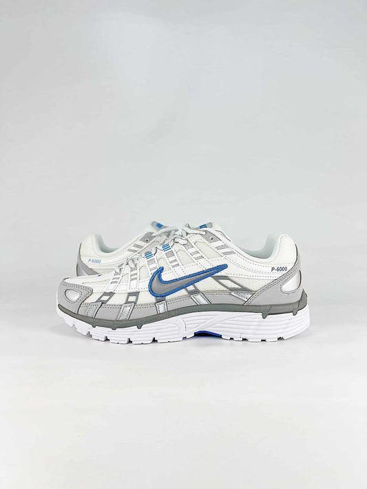 Nike P6000 IR1477121 White Grey Blue Retro Running Inspired Lifestyle Sneakers