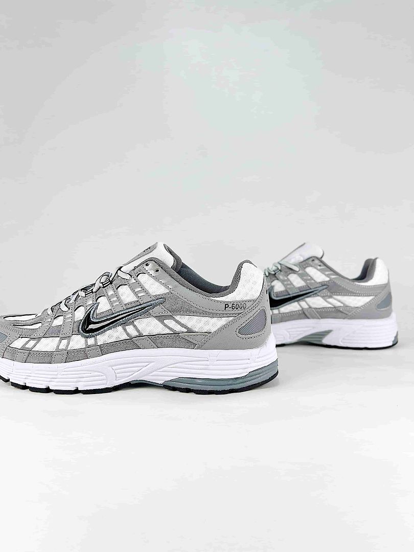 Nike P6000 IR2004100 White Grey Black Retro Running Inspired Lifestyle Sneakers