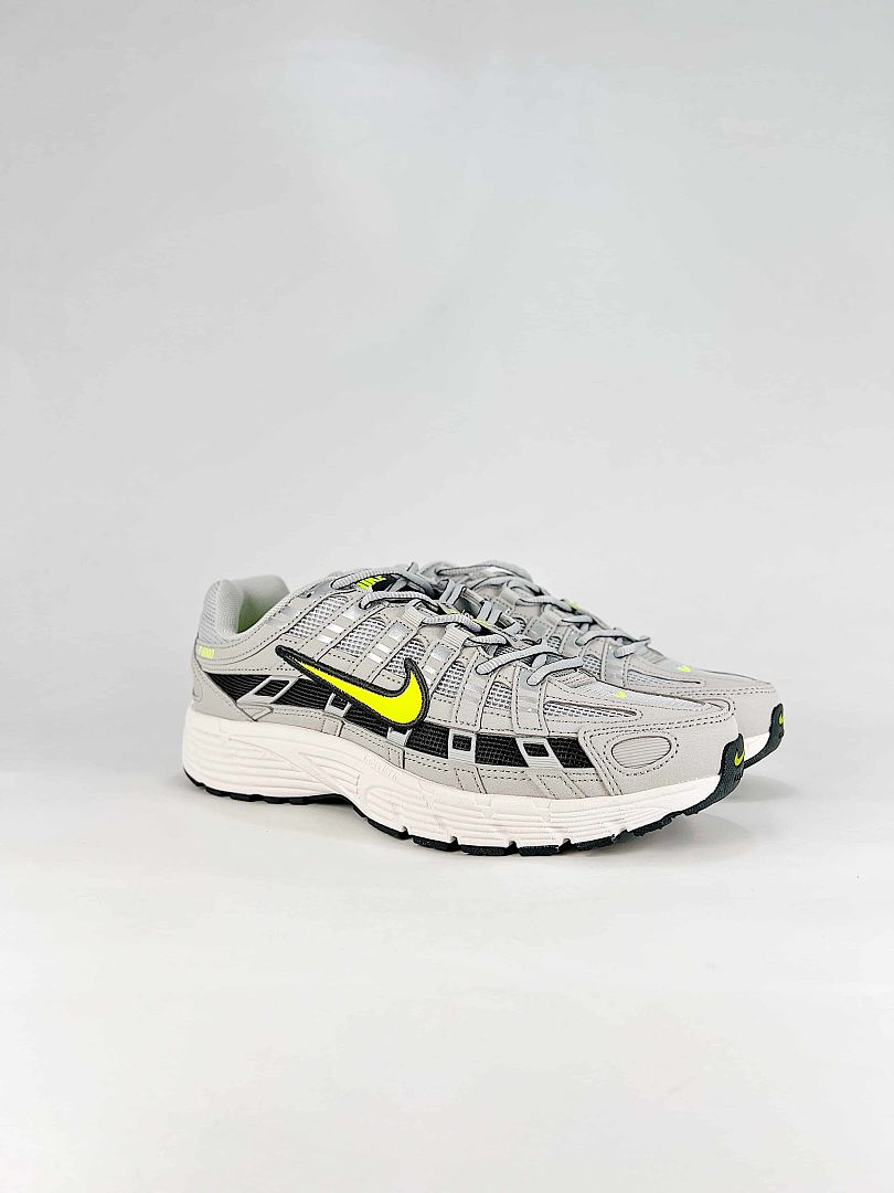 Nike P6000 HF0015 002 Black Anthracite Metallic Silver Retro Running Inspired Lifestyle Sneakers