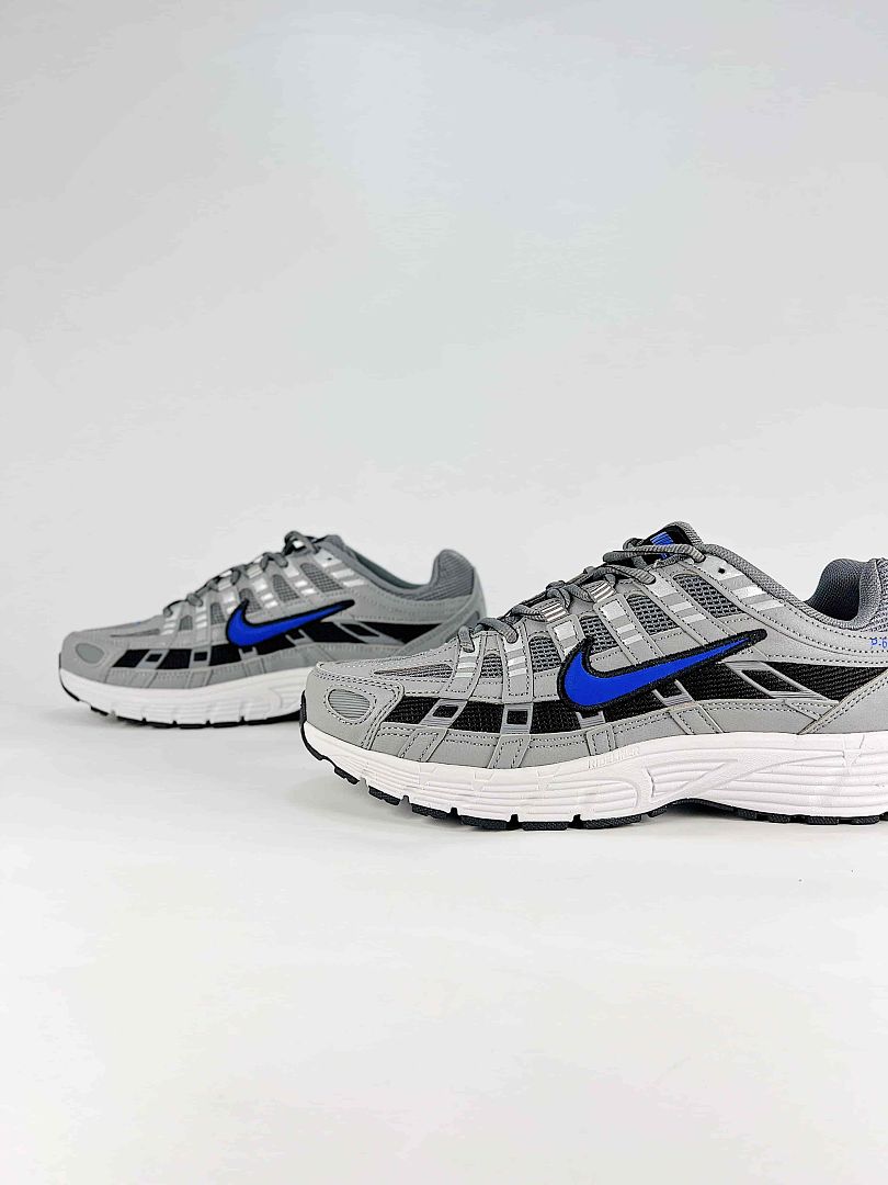 Nike P6000 IR5279 002 Black Anthracite Metallic Silver Retro Running Inspired Lifestyle Sneakers