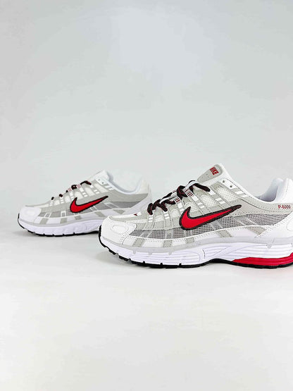 Nike P6000 IR5279 100 White Black Metallic Silver Retro Running Inspired Lifestyle Sneakers