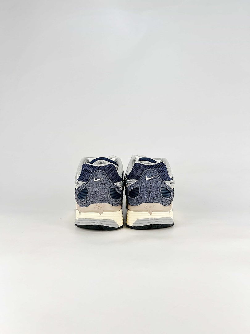 Nike P6000 IU7549 400 White Blue Black Metallic Silver Retro Running Inspired Lifestyle Sneakers