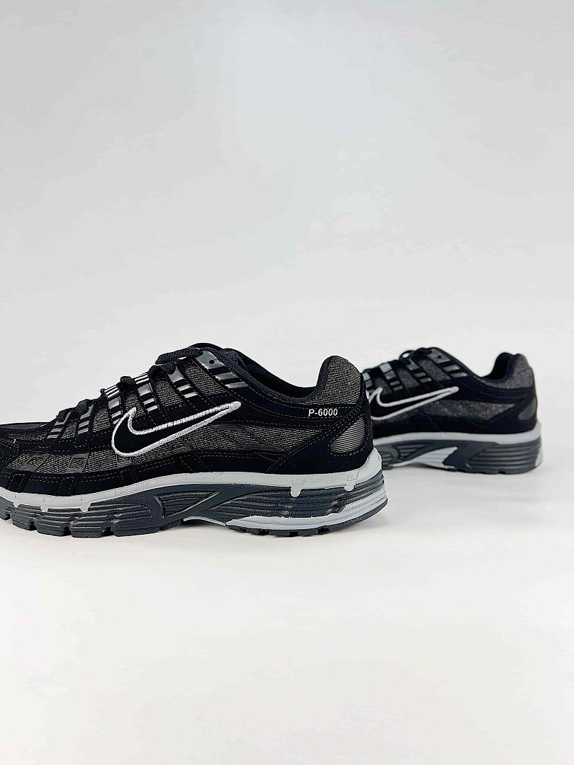 Nike P6000 IV6029 001 White Black Metallic Silver Retro Running Inspired Lifestyle Sneakers