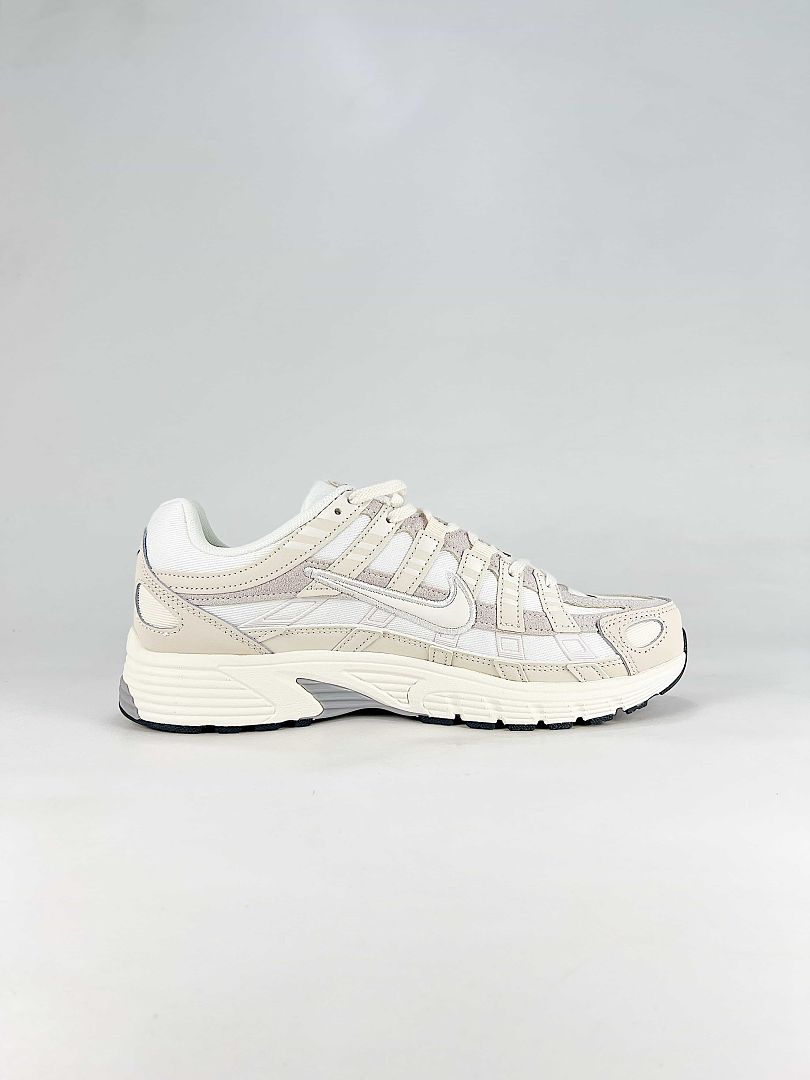Nike P-6000 IV6029-030 Sail White Grey Retro Running Sneakers