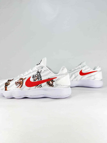 Nike React Hyperdunk 2017 Low EP8976-370 White Red Basketball Sneakers
