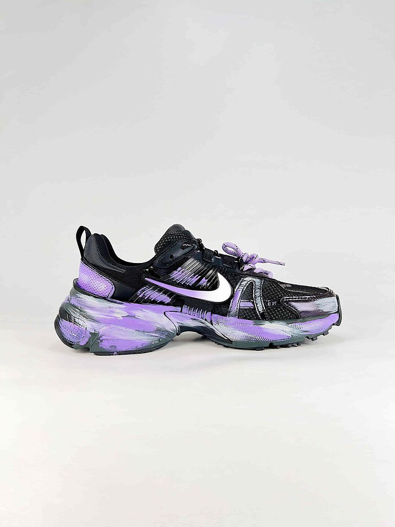 Nike V2K Run HJ4497-001 Black Purple Silver Retro Sneakers