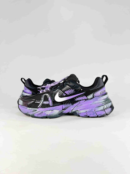 Nike V2K Run HJ4497-001 Black Purple Silver Retro Sneakers