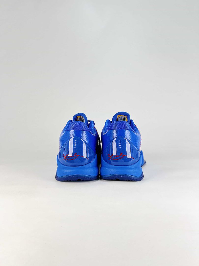 Nike Zoom Kobe 5 Royal Blue White Red Basketball Sneakers