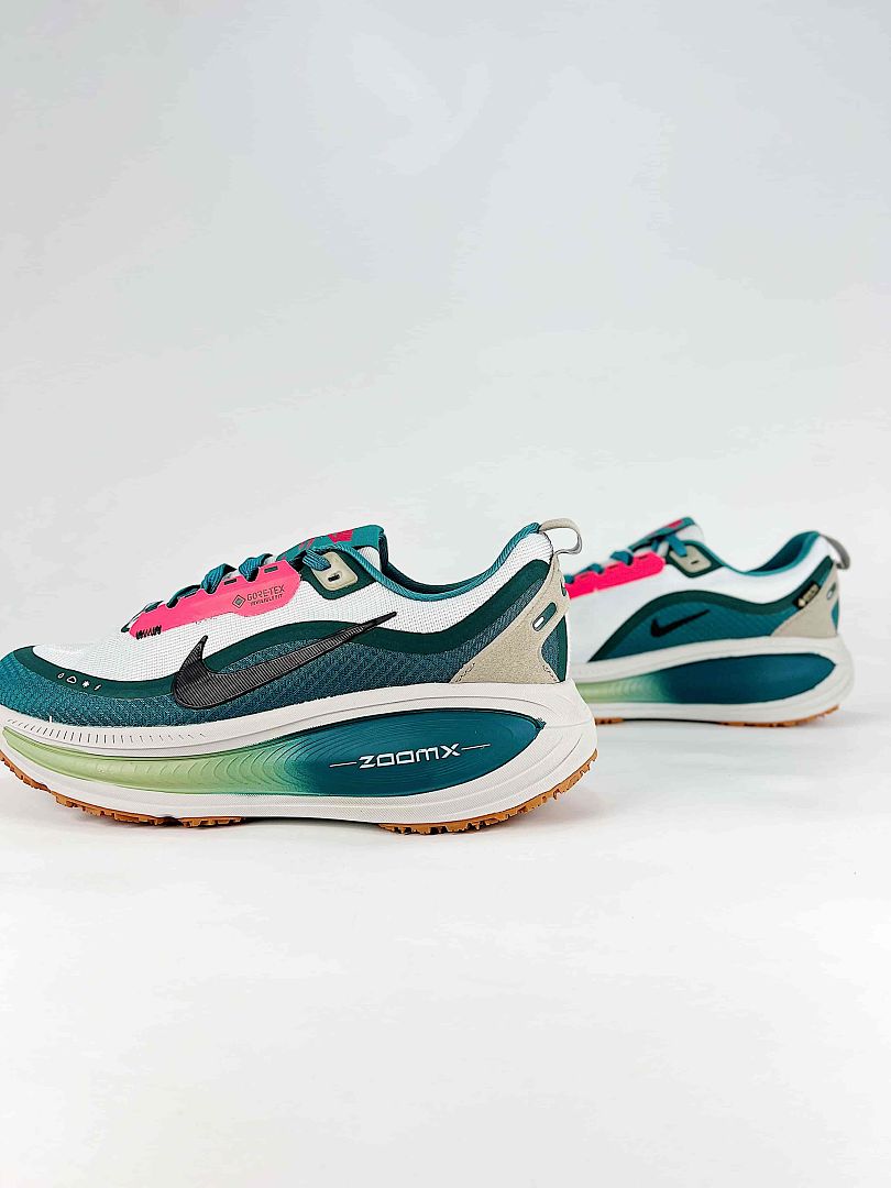 Nike Vomero 18 GTX White Teal Pink ZoomX Running Sneakers