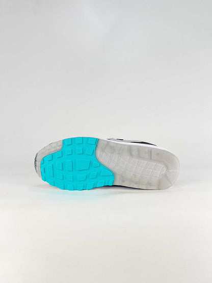 Nike Air Max 1 Black White Turquoise Air Cushion Sneakers