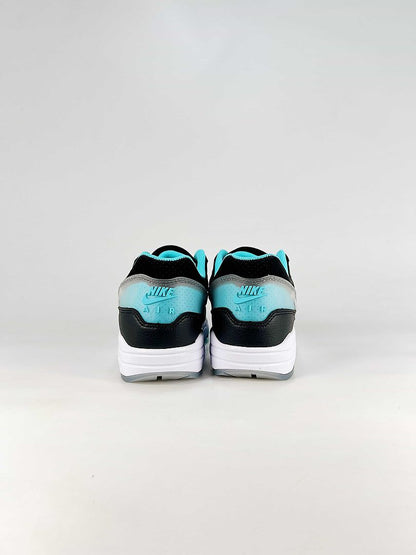 Nike Air Max 1 Black White Turquoise Air Cushion Sneakers