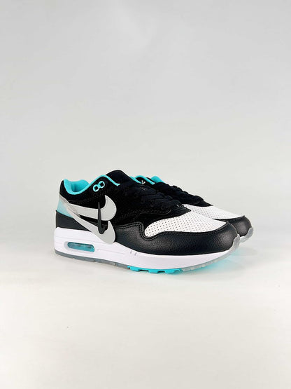 Nike Air Max 1 Black White Turquoise Air Cushion Sneakers